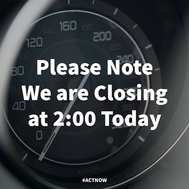 UnleashedAuto's tweet image. We are Closing early today - but will back tomorrow from 9:00 - 5:00!

Thank you! ift.tt/2Z2Dom0