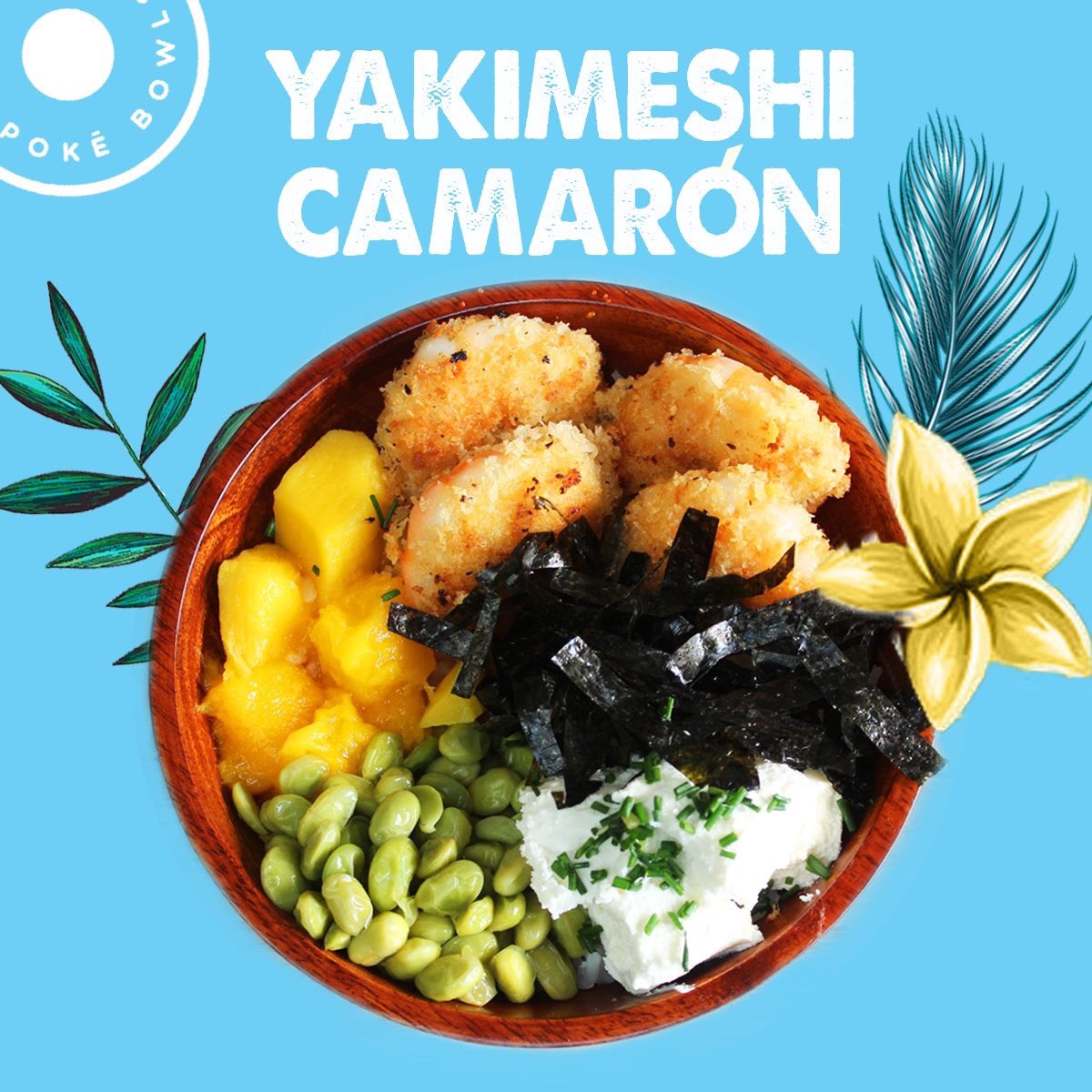 MikuSushi's tweet photo. 🌈🥢Amor hecho Miku poké  🌈🥢

Poké Yakimeshi camarón: Yakimeshi + camarón empanizado + queso philadelphia + mango + cebollín + edamames + alga nori. 🤤

Pídenos por Rappi, Uber Eats o directo con nosotros al 83779109 🛵 #MikuLOVE 💙 https://t.co/R9oOc1hMO9