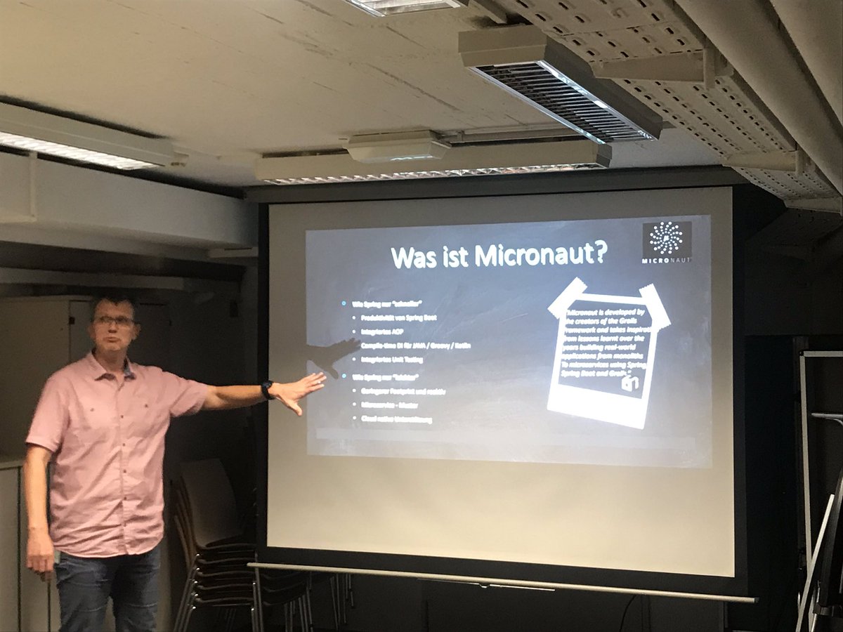 Latti_Nbg's tweet image. Die 2. Session ging über #Micronaut - ebenfalls von einem Kollegen aus dem #XSC. Interessantes Framework. #hackerkegeln @SCC_at_DATEV