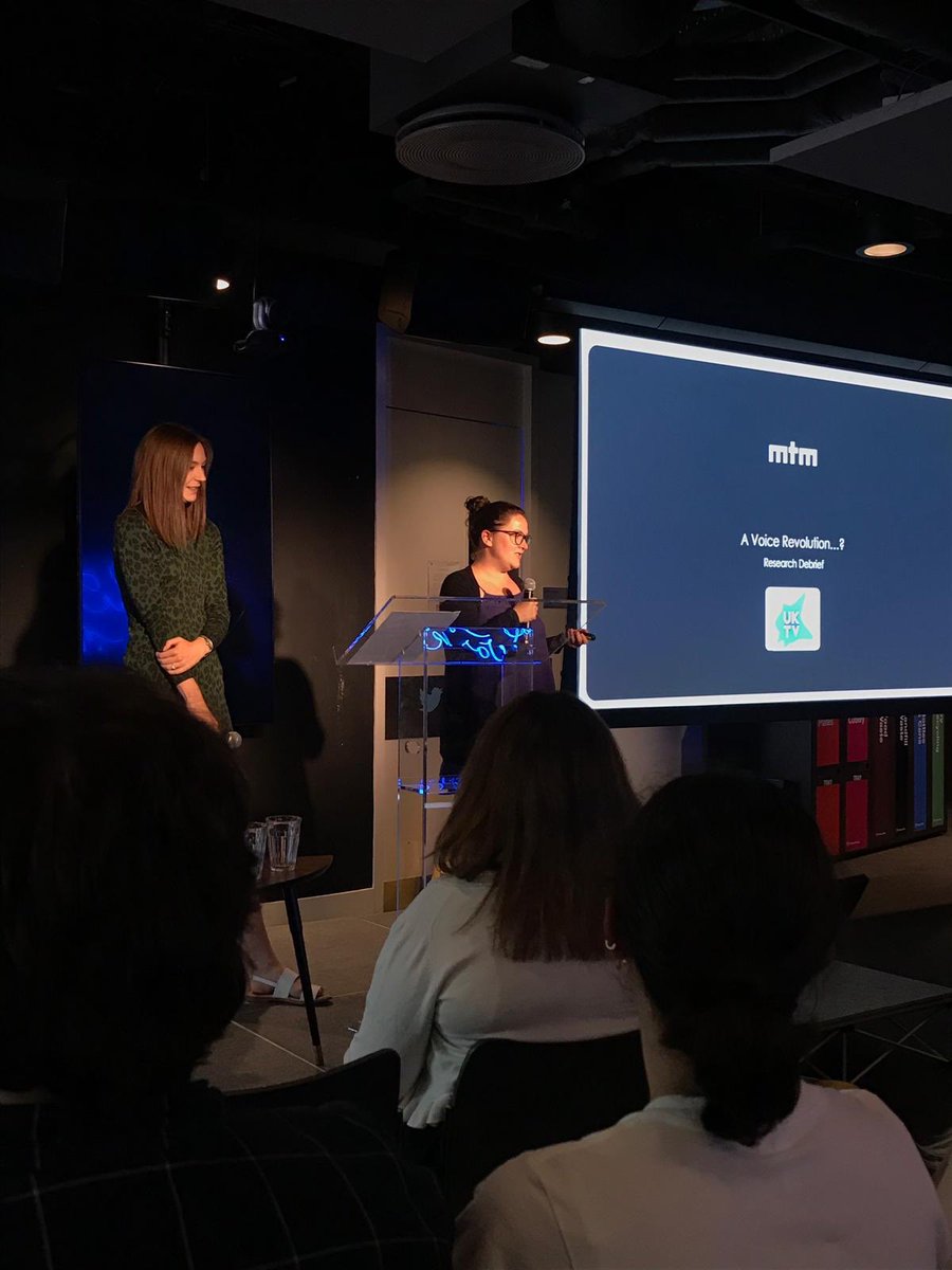 Thanks to @TwitterUK for hosting  @MTMLondon tonight where Sheri Cladd Senior Insight Manager <a href="/UKTV/">Official UKTV</a> presented A Voice Revolution...? exploring how voice search is playing a part in content discovery &amp; implications this might have for broadcasters.