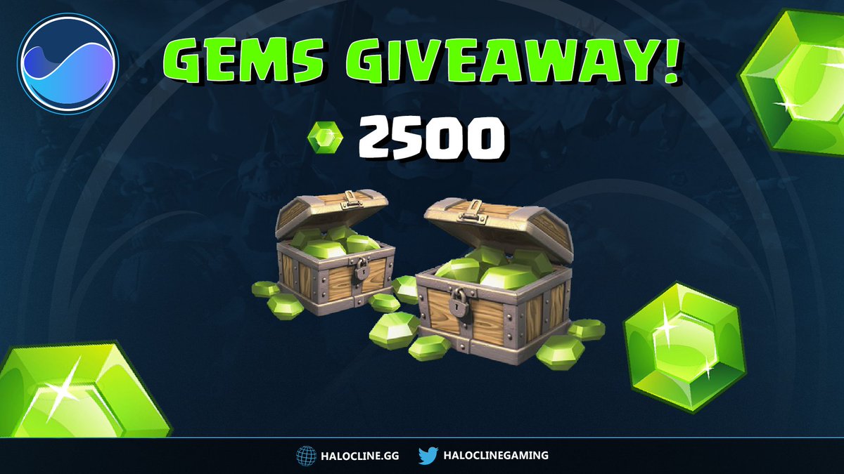 Halocline (@haloclinegaming) on Twitter photo We recieved some great positive feedback <a href="/ClashRoyale/">Clash Royale</a>! As a thank you we're giving away 2,500 gems! All you do is like, retweet, and make sure you follow us to be entered. Winner will be chosen by <a href="/RandomOrg/">RANDOM.ORG</a> 7/19 REPLY IF ON IOS OR DROID
#HLCWIN
#DIVEIN
#ClashRoyale
#supercell We recieved some great positive feedback <a href="/ClashRoyale/">Clash Royale</a>! As a thank you we're giving away 2,500 gems! All you do is like, retweet, and make sure you follow us to be entered. Winner will be chosen by <a href="/RandomOrg/">RANDOM.ORG</a> 7/19 REPLY IF ON IOS OR DROID
#HLCWIN
#DIVEIN
#ClashRoyale
#supercell