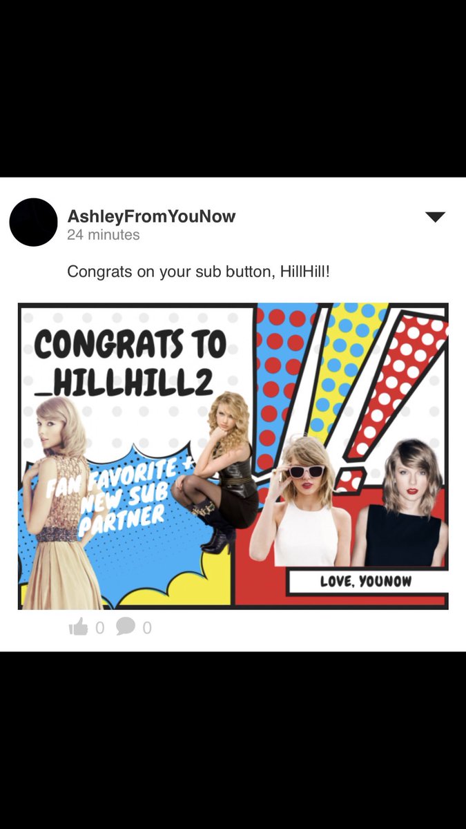 _HILLHILL2's tweet image. I was so happy with this from @YouNow 💚 Very fitting @taylorswift13 in this congratulatory post from a year ago! 👏🏻 Such a cool banner👏🏻It was a time I will never forget. 👊🏻#summerslam #subbutton #hillhill2 #younow #taylorswift