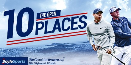 BoyleSports's tweet photo. RT & REPLY!
Predict the winner of #TheOpen & you could #win a free €/£50 bet!
Use #BoyleOpen https://t.co/z8oD8joDPW