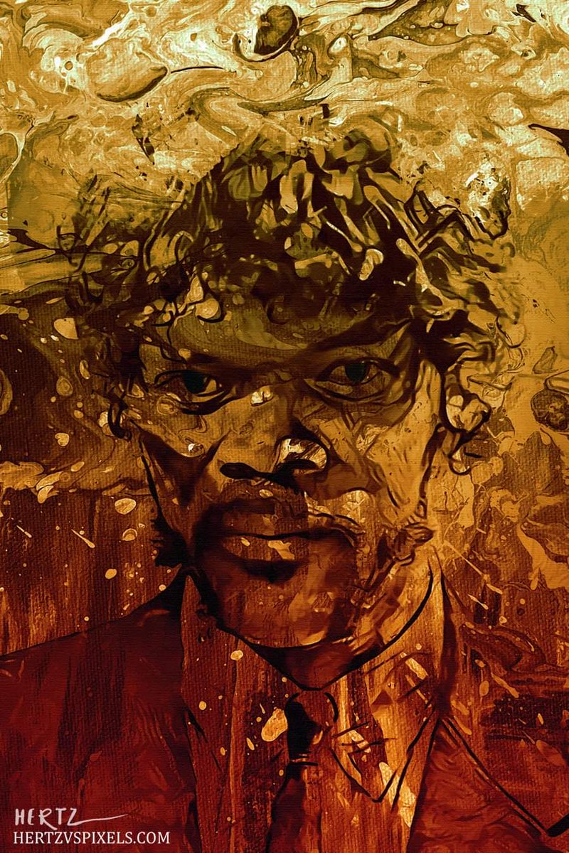 "If my answers frighten you, Vincent, then you should cease asking scary questions."

#hertzvspixels #samuelljackson
#pulpfiction #abstractart #artbasel #juxtapose #beautifulbizzare #highfructose