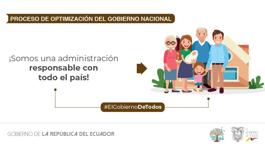 En el marco del proceso de optimización, con los USD 163 millones ahorrados anualmente, #ElGobiernoDeTodos estará en capacidad de destinar estos recursos en obras necesarias para toda la ciudadanía.