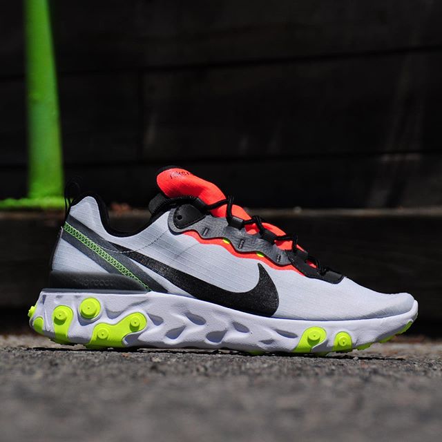 The Closet Inc. on Twitter: "Fall 2019 Collection Nike React Element 55 SE  "Pure Platinum Bright Crimson Volt” Mens Sizes BV1507-003 $170.00 CAD  Available in all store locations and online https://t.co/VX72vYdwcS Free