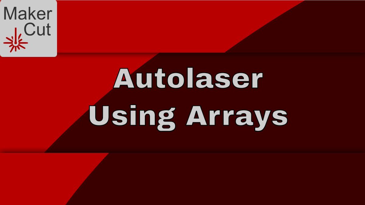 makercut's tweet photo. Ever wonder if Autolaser can do arrays? Check out our latest video "Autolaser - Arrays"

Watch Now: https://t.co/LZZwrOpC9g #autolaser #topwisdom https://t.co/lA2O178etH