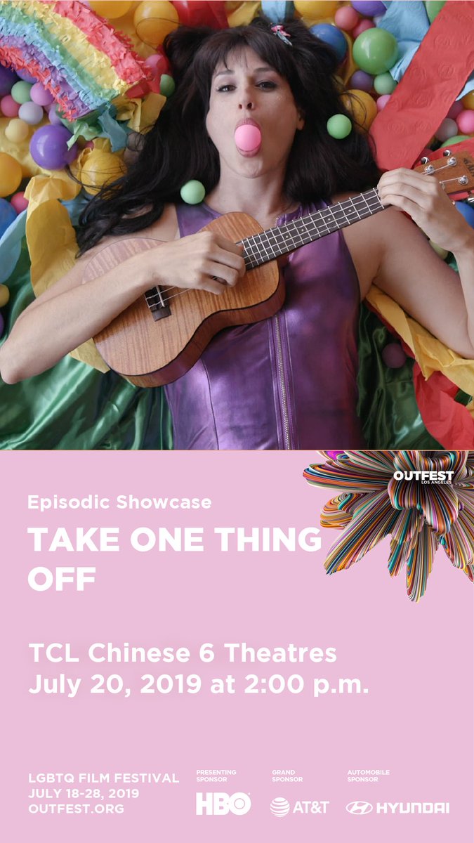 scoutdurwood's tweet photo. Very excited to be sharing #TakeOneThingOff at @outfest this weekend! Congratulations to my incredible cast and crew who worked their butts off all of last year to create this digital masterpiece. https://t.co/psLsKS8bnM