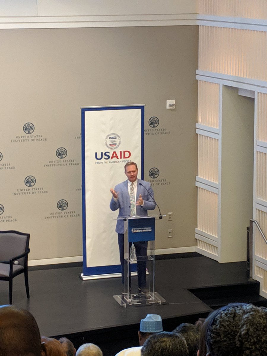 LT: 'We cannot do our work without you.' @USAID Chief of Staff, Dr. Bill Steiger, on collaboration with NGOs #IRFministerial