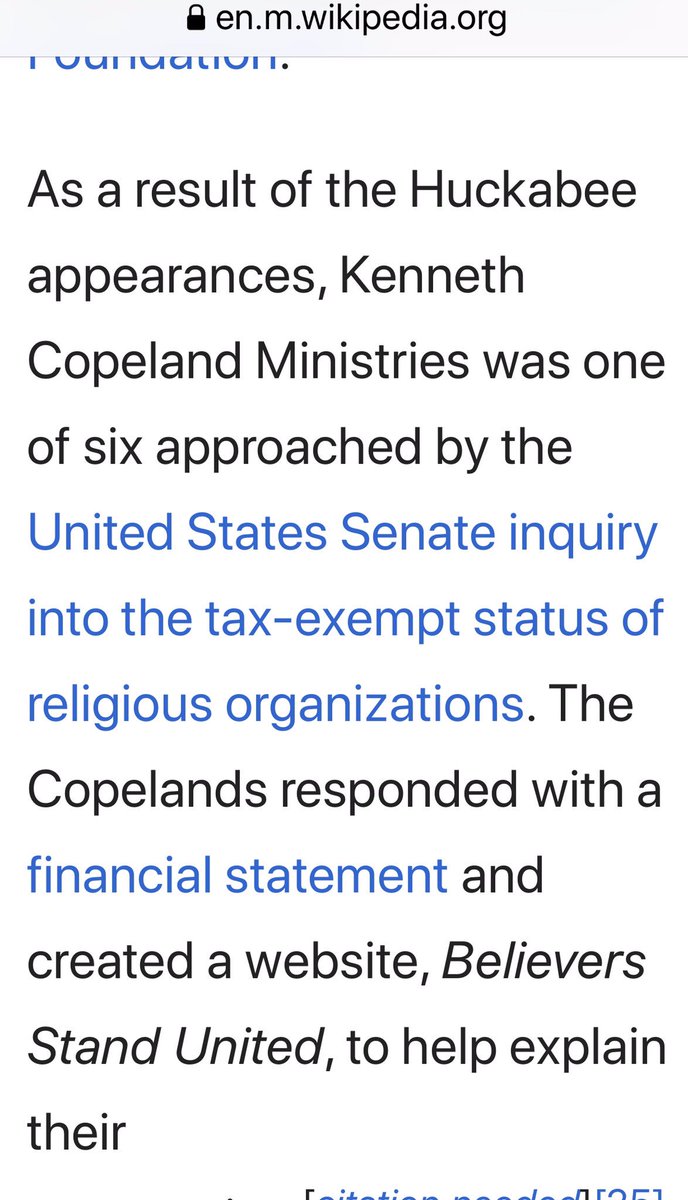 Copeland, assoaciated with NAR,has been in Christian tv for decades. His net worth is 760million. He has a private airport that employs approximately 500 people. Mike Huckabee has been a regular on his show “Believers Voice of Victory”. Outlets are GOD tv, Daystar & DISH. /19