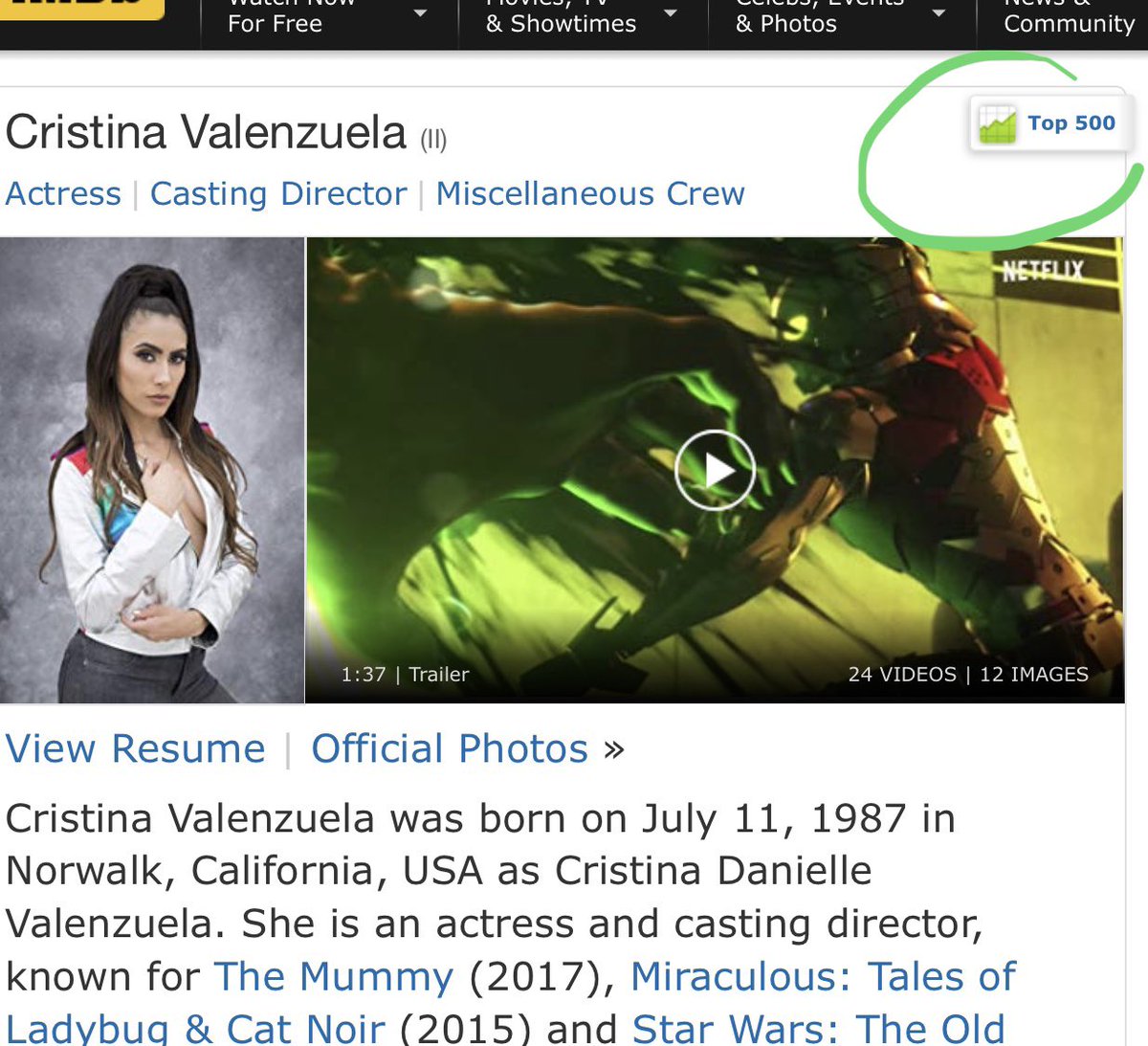 Cristina Valenzuela - IMDb