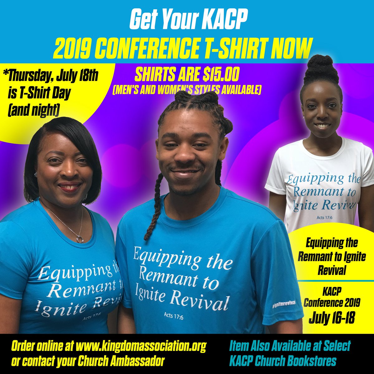 KingdomAssoc's tweet photo. Remember, we are wearing T-Shirts and Polos on Thursday - Day and Evening. https://t.co/0OiunW8dXu