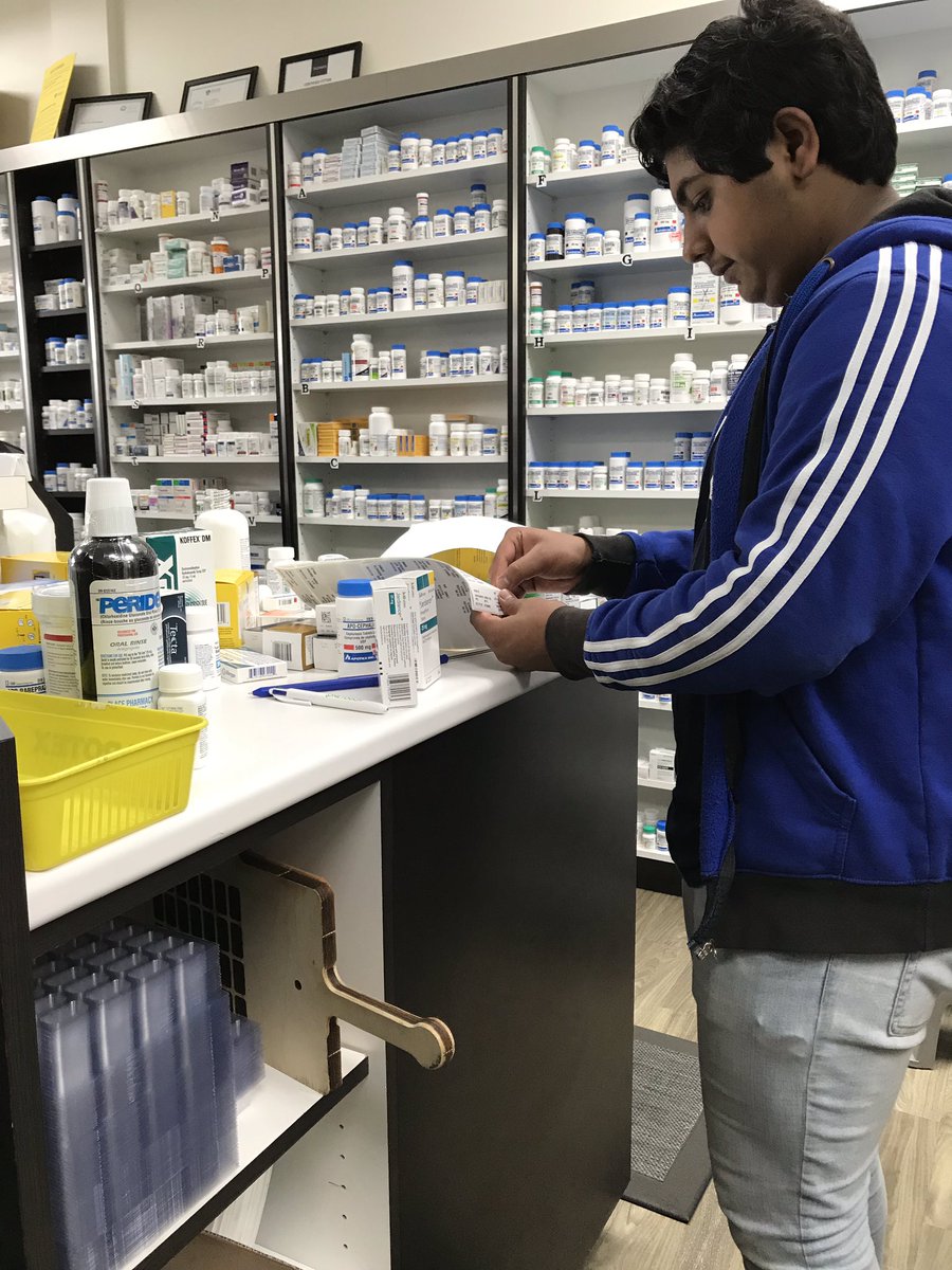 Order - receive - label - shelve. Repeat. <a href="/peelsummercoop/">Peel Summer Coop</a> #summercoop #coopstartshere #healthshsm #pharmacistassistant