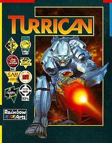 TheGamesWePlay3's tweet photo. A #8bit genre defining game. on loading up #Turrican and a few minutes into the first level you knew you had struck gold. Brilliant multi directional levels with incredible boss battles made it hard to stop playing. #retrogames #retrogaming #C64 #spectrun #Amstrad #Amiga https://t.co/d3R1Jm17kK