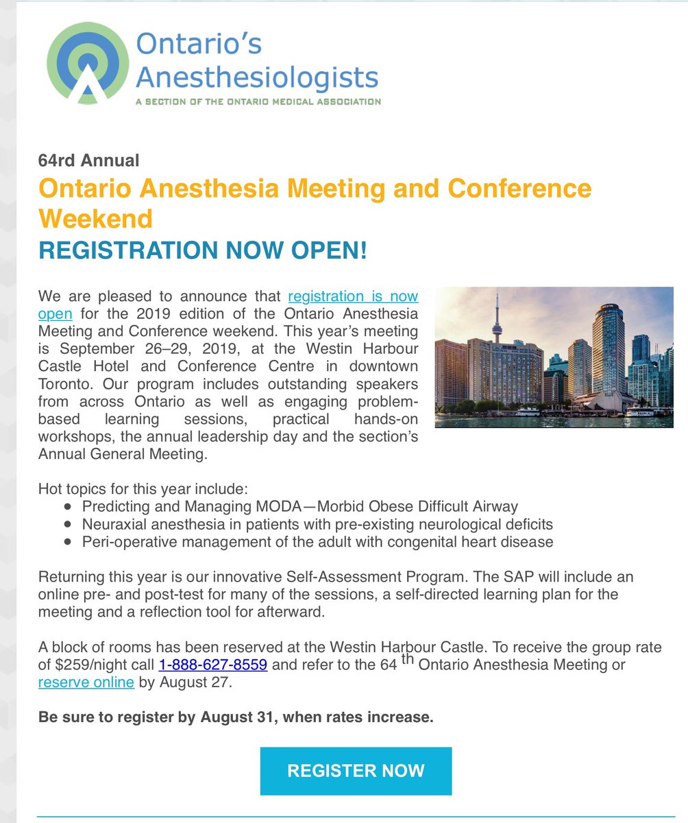 NaveenEipe's tweet image. @ON_Anesthesia 
🙏👊
Looking forward to speaking at the 64th Annual #OntarioAnesthesia meeting!
Challenging topic!👍👌👏
#MObesity #DiffAWs
#MODA