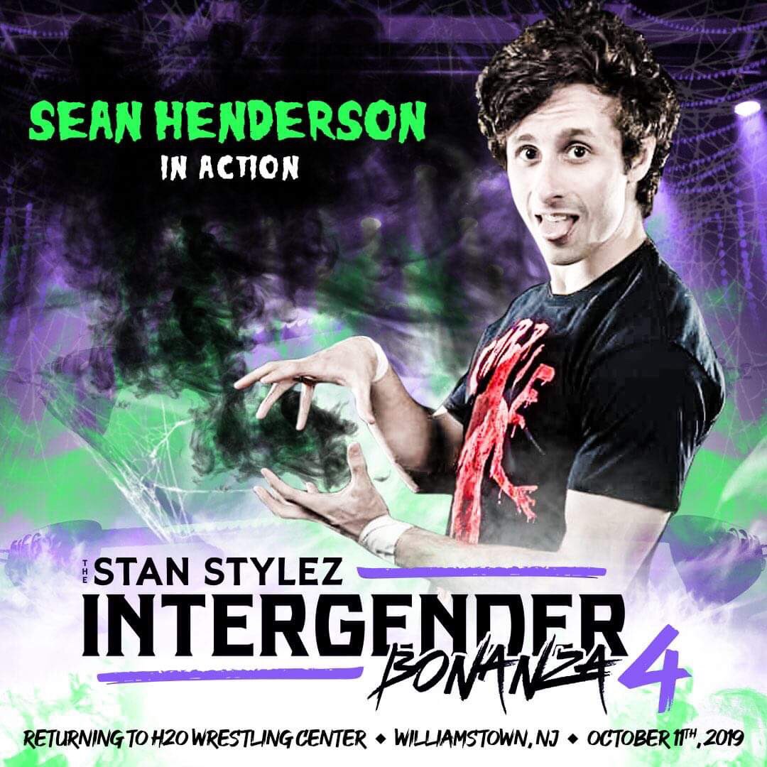 IGBonanza's tweet photo. Sean Henderson @SaveUsSean May have lost his mind BUT thats ok! He will be in singles action at Intergender Bonanza 4!!! At @H_2_0WRESTLING 
QUICK REMINDER only 17 FRONT ROW VIP Tickets REMAIN! 
Reserve tickets by contacting me via message or
Email: Sizzlingstan@gmail.com https://t.co/EgezPo3Ulv