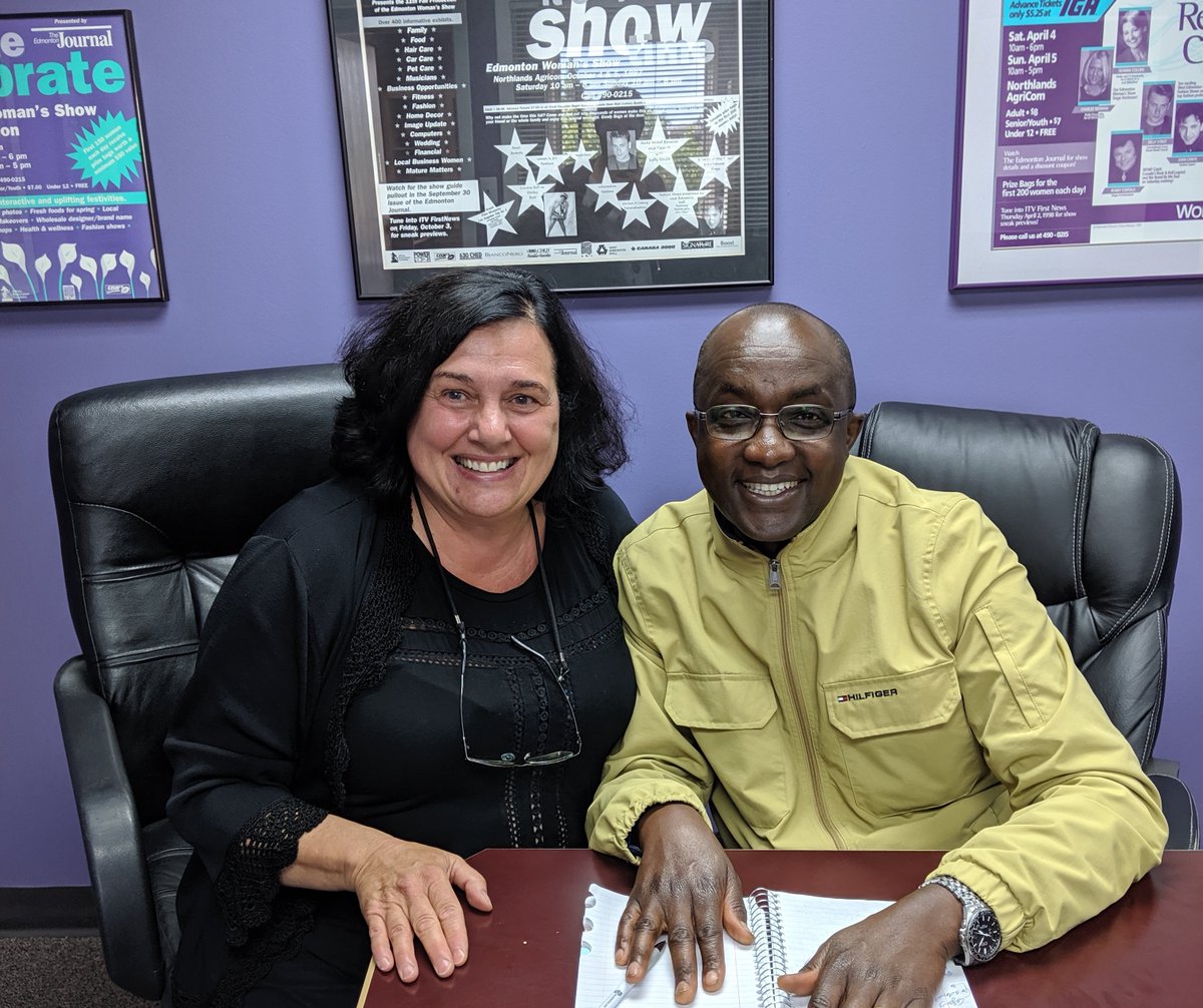 "This is what l love about my job - meeting such interesting people and getting to know them!"          
~Boss Lady Louise
Thanks for visiting us Jean Jacques! It was great to hear about the work that <a href="/BusinessLinkAB/">Business Link Alberta</a> is doing to help entrepreneurs in Alberta! 👏