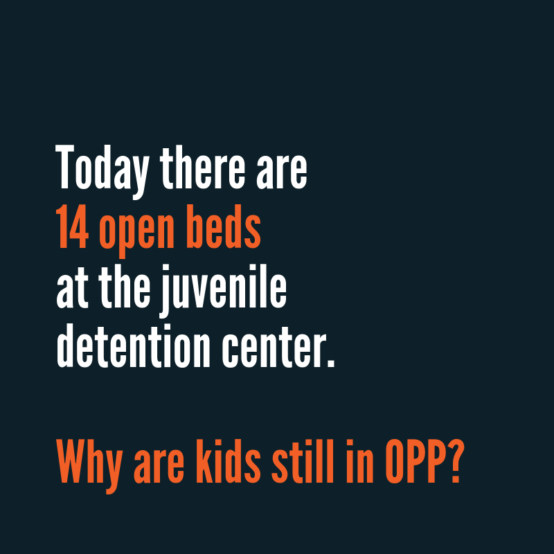 LAKidsRights's tweet photo. Last month, the city moved six children to the adult jail due to overcrowding at the juvenile facility. Only one has been moved back. #KidsOutofOPP #KidsNotCages #JaquinThomas https://t.co/xXyoaZxzTz