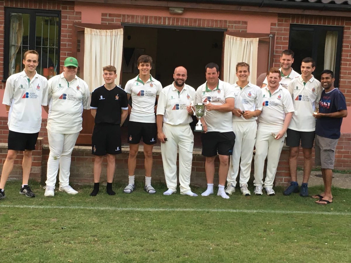 CHAMPIONS!!!!!!

Fantastic effort from the boys this evening with a win in the final of the Wensum Cup against <a href="/SaxlinghamCC/">SaxlinghamCC</a> 🏏🏆🍾#WinnersAreGrinners #Champions #BillyMinnsBarmyArmy