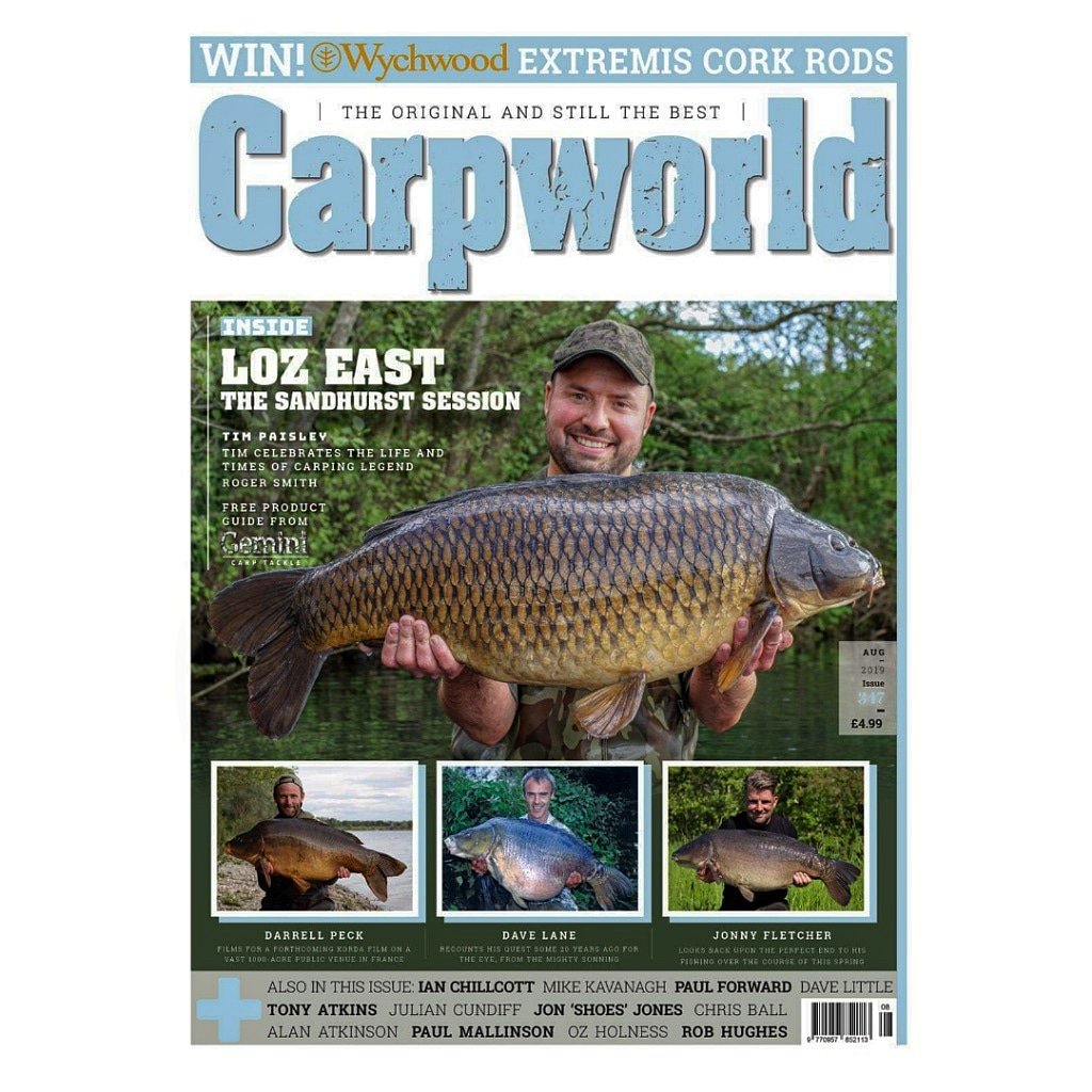Always a pleasure to see my work being used! 🙌🏻 📸 Non more so than this Front cover shot of good friend @lozz_east in the latest issue of @carpworldmag where the @kordaofficial @mainlinebaitsofficial @cotswold_aquarius backed angler took on the mighty <a href="/sandhurstlake/">Sandhurstlake</a> 👊🏻💪🏻