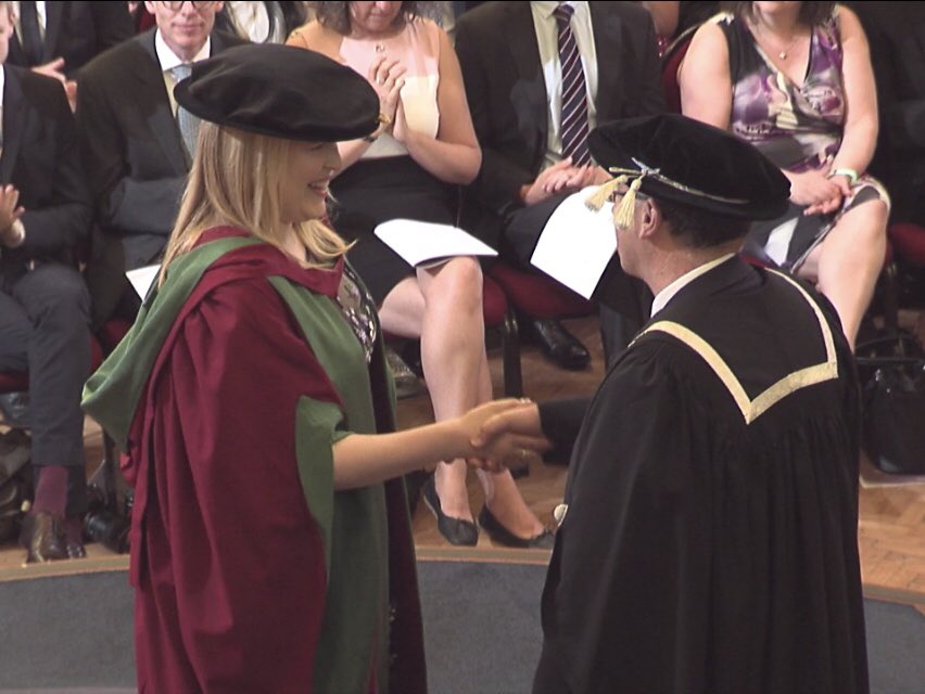 KatEales's tweet photo. Fantastic day graduating from my PhD @unibirm_MDS researching novel treatments for malignant brain tumours. And very fitting to be on glioblastoma awareness day too! Many thanks to @tennantlab #GBMDay #ACureCantWait @IMSR_UoB https://t.co/3n8beL3YsL