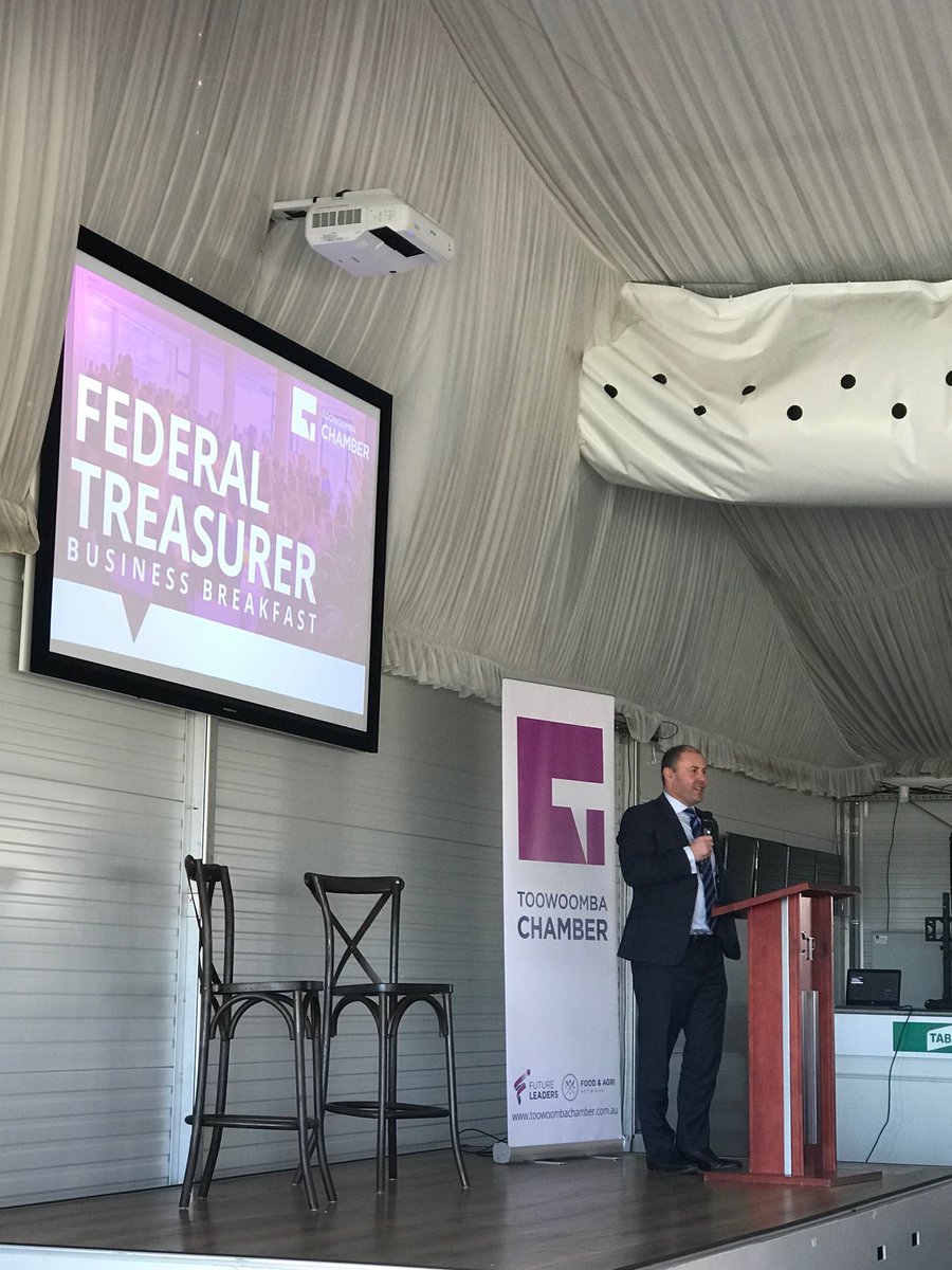 ShaneCharles72's tweet photo. Great to be at ⁦@twbchamber⁩ to hear from ⁦@JoshFrydenberg⁩. Great roll out and as always, well organised by the Chamber. ⁦@TSBEnterprise⁩ https://t.co/UKiRsa7saX