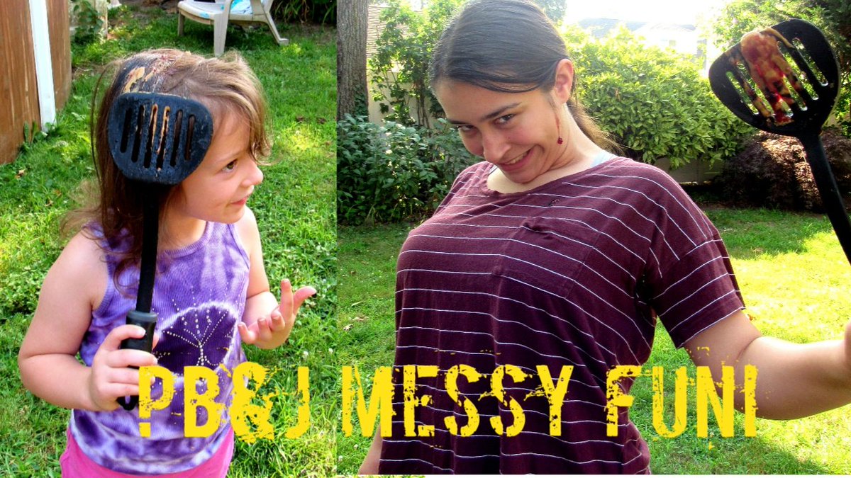 ThoseCrazy's tweet photo. Ready for some #messy #fun ?  We did the #peanutbutter and #jelly #spatula #toss #challenge .  #losers do the challenge without the #bread !  #omg !
https://t.co/mQmb2Ip5Ug
#peanutbutterandjelly #pbnj #messyfun #messykids #kids #familyfun #youtube #youtubevideo #youtuber https://t.co/wgl0nwNvgl