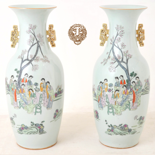 Pair of Monumental Antique Chinese Qing Dynasty Porcelain Vases, c. 1900

bloomsburypdx.com/collections/ce…

#antique #chinese #qingdynasty #porcelain #vases #antiques #porcelainvase #antiqueporcelain #antiqueceramics #chineseporcelain #chineseart #ceramic #ceramics #porcelainart #pdx
