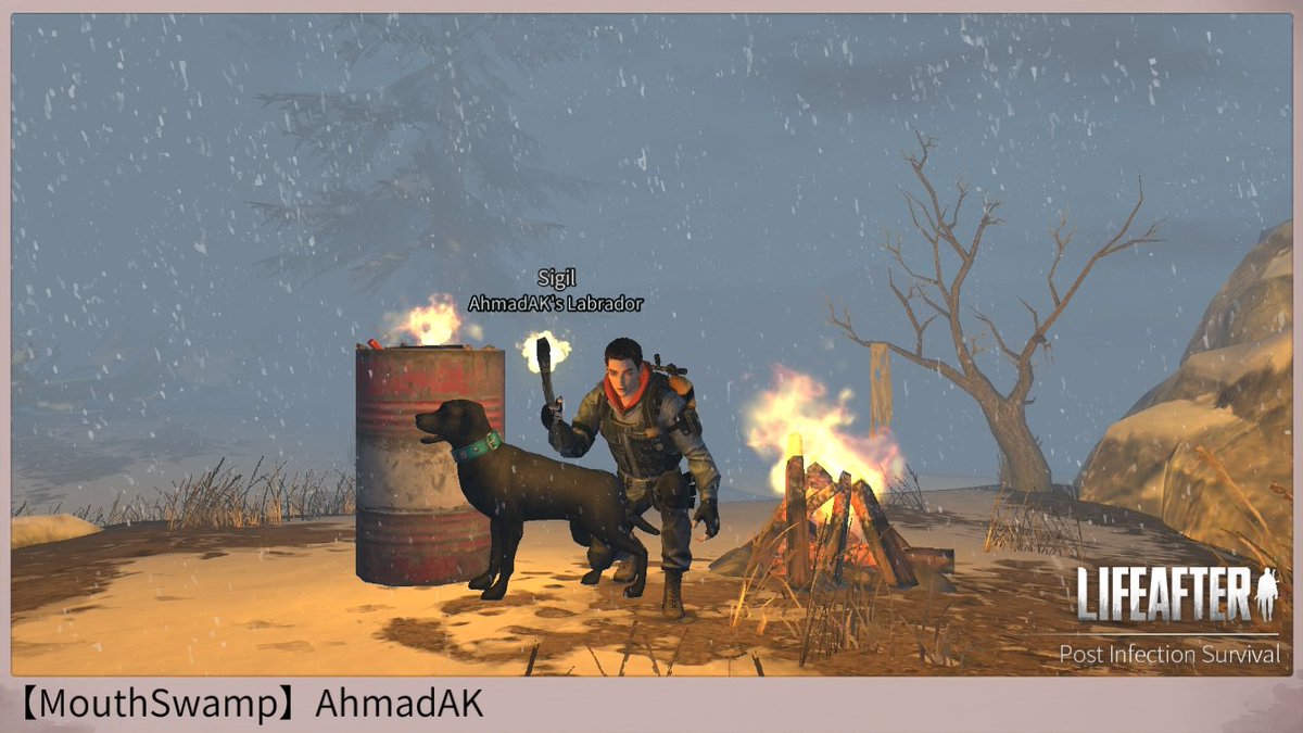 AhmedKhanbashi's tweet photo. Blizzard won't take me damage so I brought warm stuff in snow highlands. #LifeAfter #LifeAfterVideoGame @LifeAfter_en https://t.co/0qjQdScNoA