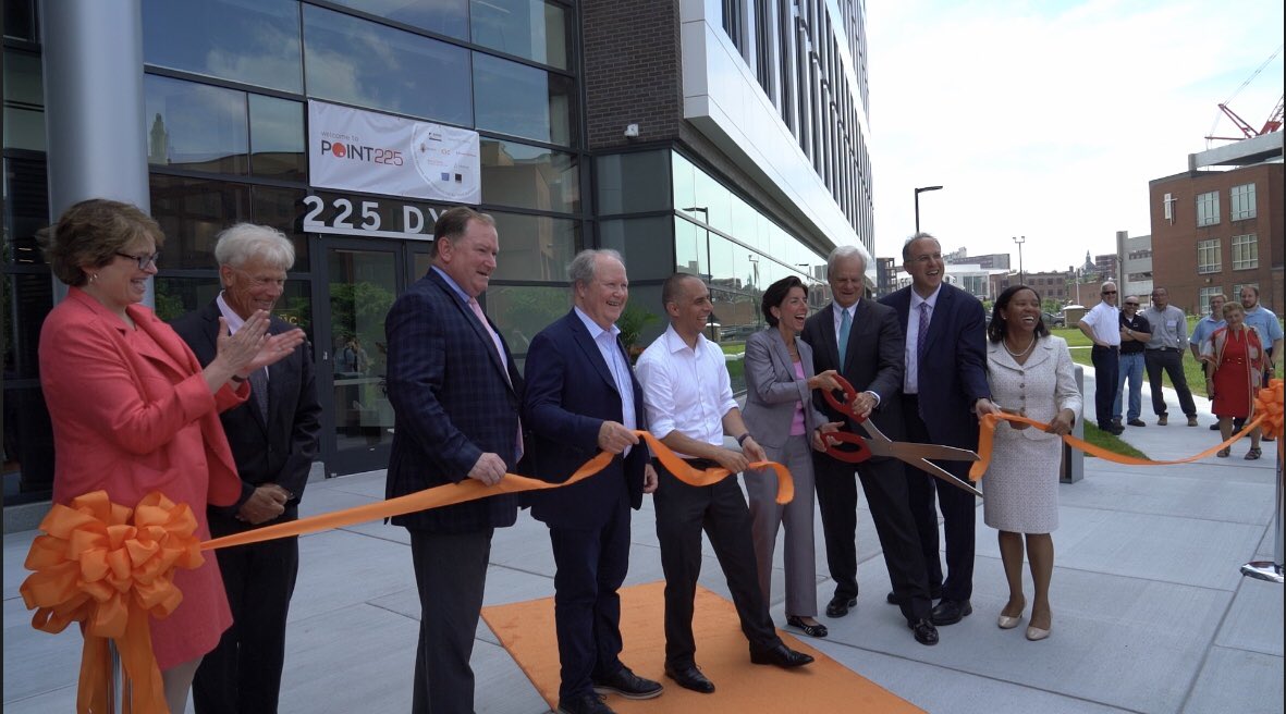 GovRaimondo's tweet photo. I’ve been looking forward to cutting the ribbon on the Wexford Innovation Complex for years. This is a major transformational moment for our state, but it’s only the beginning. https://t.co/Whjsb3sH2G