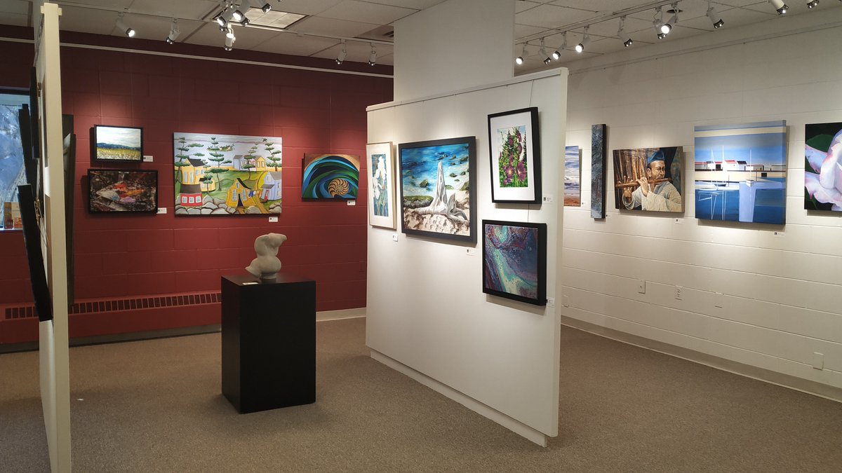 Come on in and view our Happy Colours exhibition! The Kanata Civic Art Gallery's summer hours are Tuesday-Thursday, 1-7pm.  We are in the Mlacak Centre, 2500 Campeau Drive.  #happycoloursexhibit #KCAG #talentedartists #worthavisit #kanata #myottawa