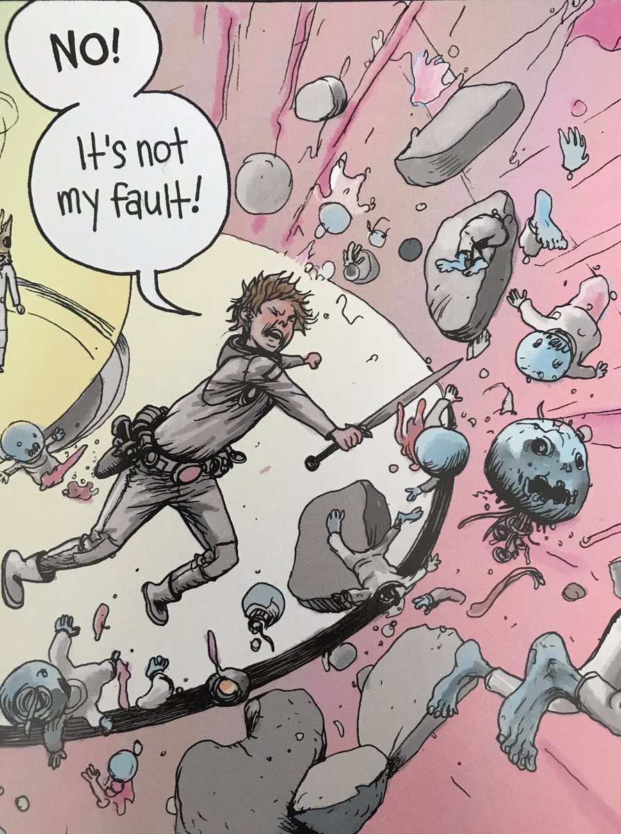 TheWorldOfEdena's tweet photo. Space Oddity: The astonishing artistic gifts of @fareldalrymple are showcased as Sherwood’s voyage comes to an end in PROXIMA CENTAURI (#6, Image, 2018).
#FarelDalrymple #Wrenchies #ProximaCentauri #ItWillAllHurt
#EnkiBilal #Moebius #MoebiusArt #MétalHurlant https://t.co/KvHgKTK6nI
