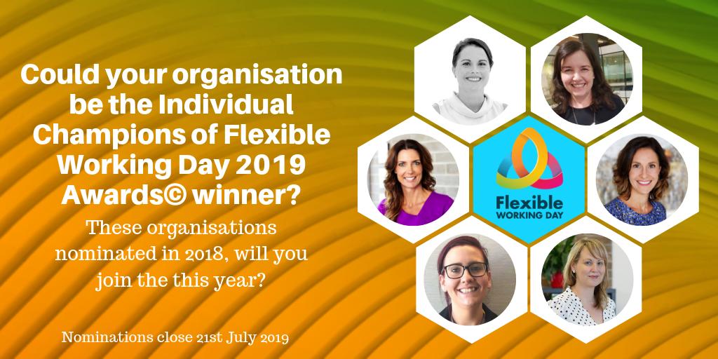 FlexWorkDay's tweet photo. Flexible work is important to many people, for many different reasons. This organization is one of our 2018 champions.
#FlexWorkFullLife #GenderFlexGap #TackleFlexism #FWDAY2019 https://t.co/fcrEcYHSTb