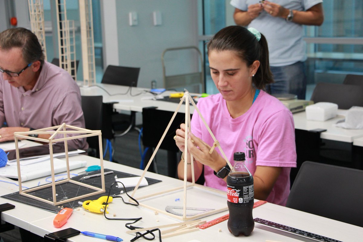 EngrYourWorld's tweet photo. Teachers in #PD for our Engineering Design &amp; Analysis course are working on the final unit focusing on #SystemsEngineering. Stay tuned for more pictures as they design an aerial imaging system that can be dropped to deliver emergency aid! https://t.co/CmaG0utlDL
