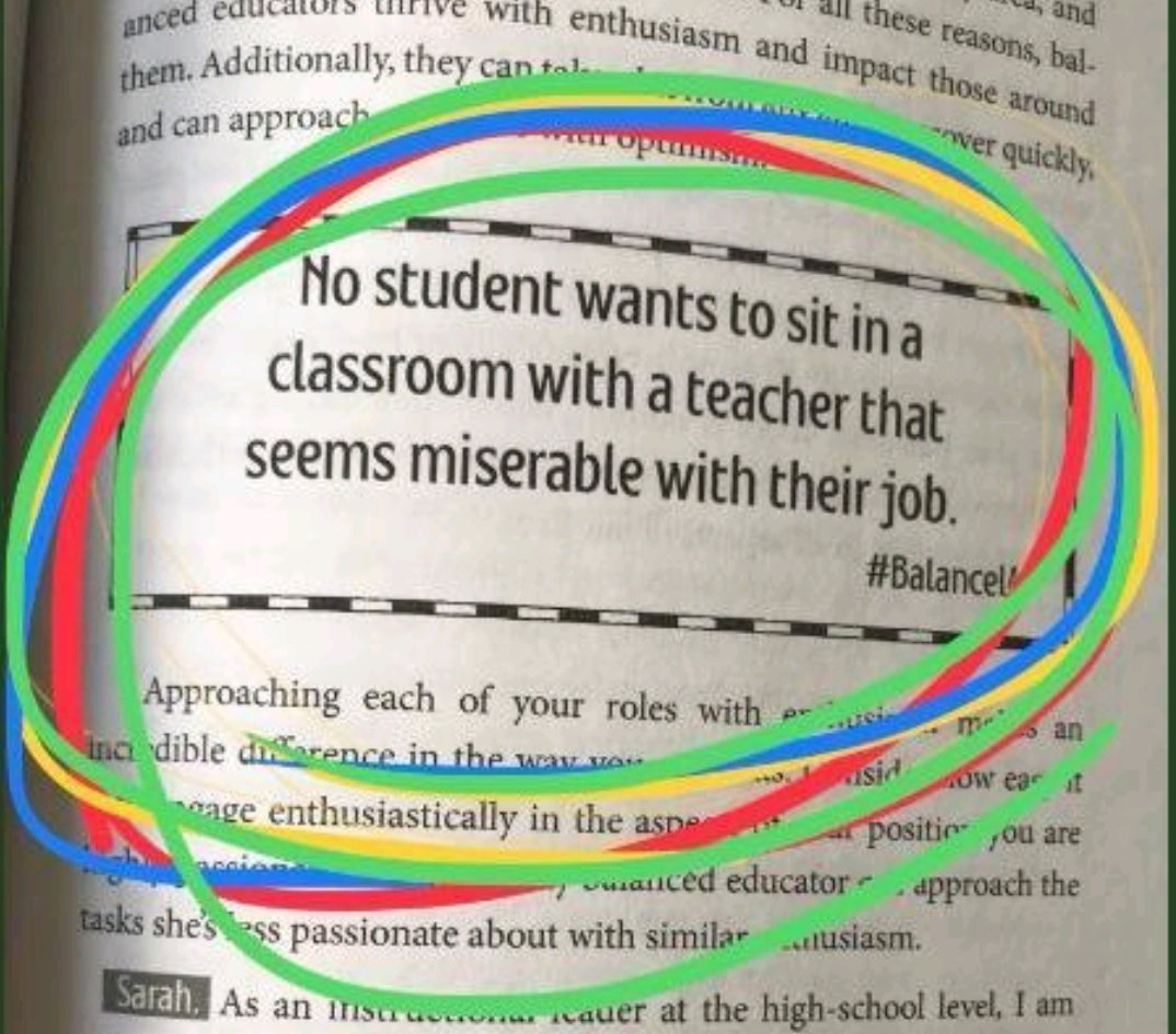 We are human and can have some moments of frustration, but we need to have substantially more moments of positivity and love. #teachergoals