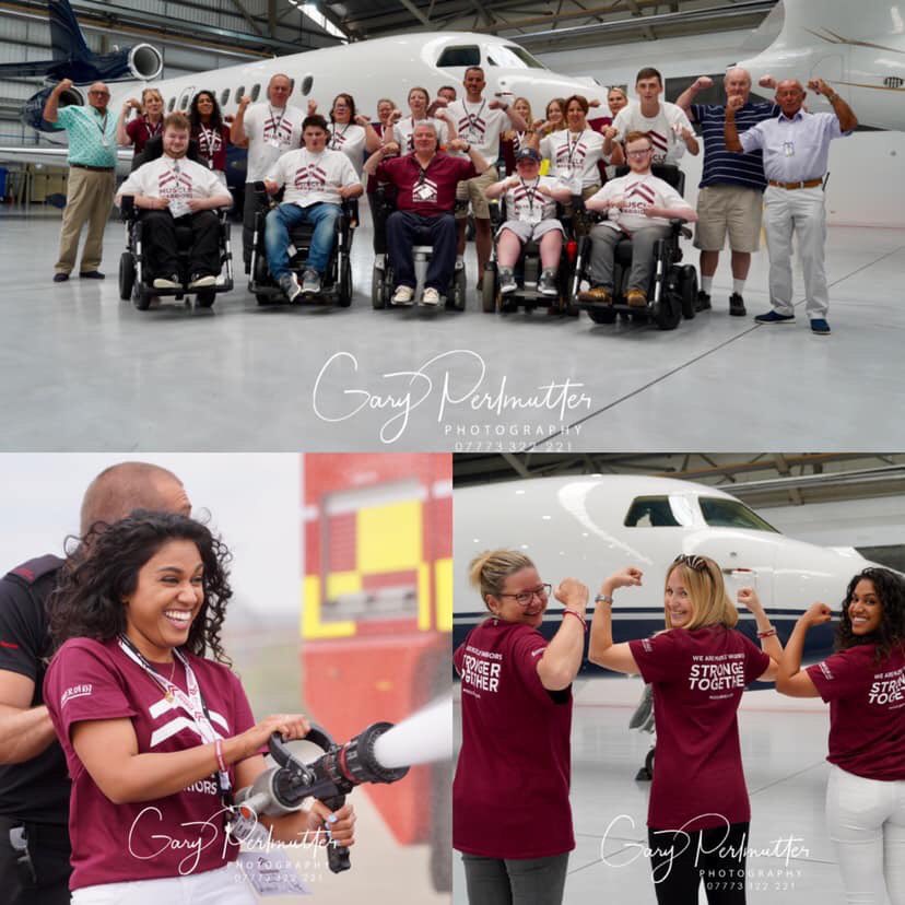 Fantastic first day! 2019 Flying Muscle Dream programme ~ big thanks 🙏🏻 to <a href="/TAG_Aviation/">TAG_Aviation</a> (Farnborough Airport) 🛩 &amp; our man on the camera <a href="/garyperlmutter/">Gary Perlmutter</a> ~ top snaps Gary! Looking forward to tomorrow #ThursdayThoughts