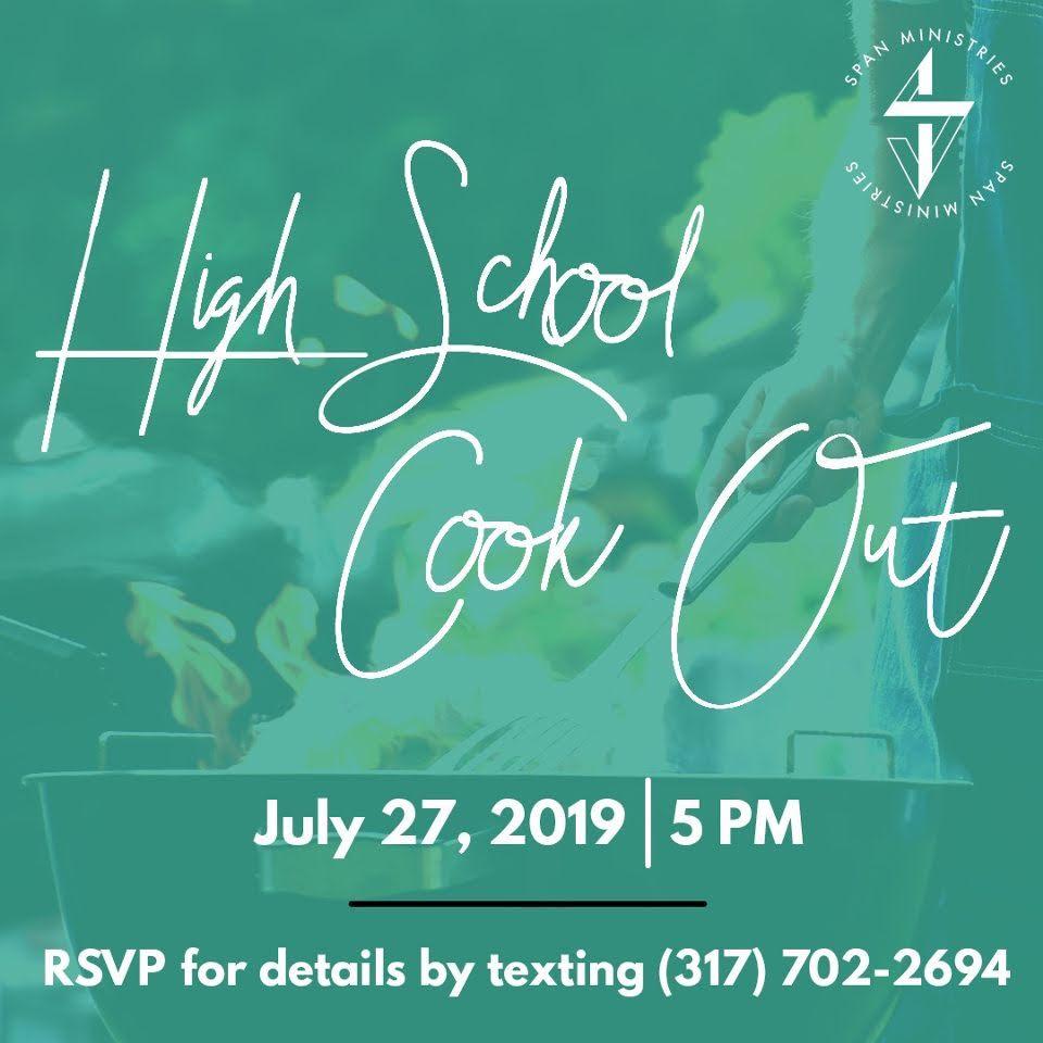 spanministries's tweet photo. Attention all current and incoming high schoolers! We invite you to attend a cookout on July 27th at 5pm. Get a chance to hang out with other high schoolers and enjoy food, fun, and connection before the summer ends! RSVP details on flyer. We hope to see you there! https://t.co/c9TPCoWrit