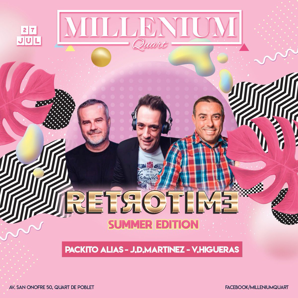 packito_alias's tweet image. El verano ya está aquí y cómo es habitual llega nuestra super RETROTIME Summer Edition 2019. Próximo 27 de Julio en el mejor y más divertido lugar. En Millenium Quart.... En cabina @J_DavidMartinez , @ValentinHigueras y @packito_alias