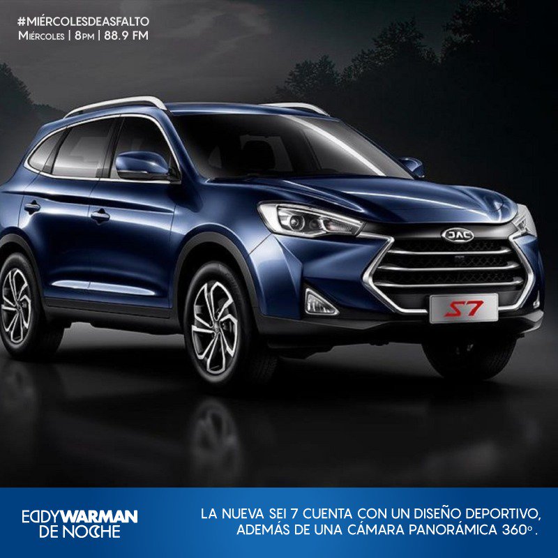 EddyWarman's tweet photo. Hoy es miércoles de #PruebaDeManejo, por lo que tendremos la oportunidad de subirnos a una #SEI7 de @JACMotorsMX. Una camioneta que combina le tecnología con el diseño y el estilo.
¡No se la pierdan en punto de las ocho de la noche! https://t.co/icLKh0QJib