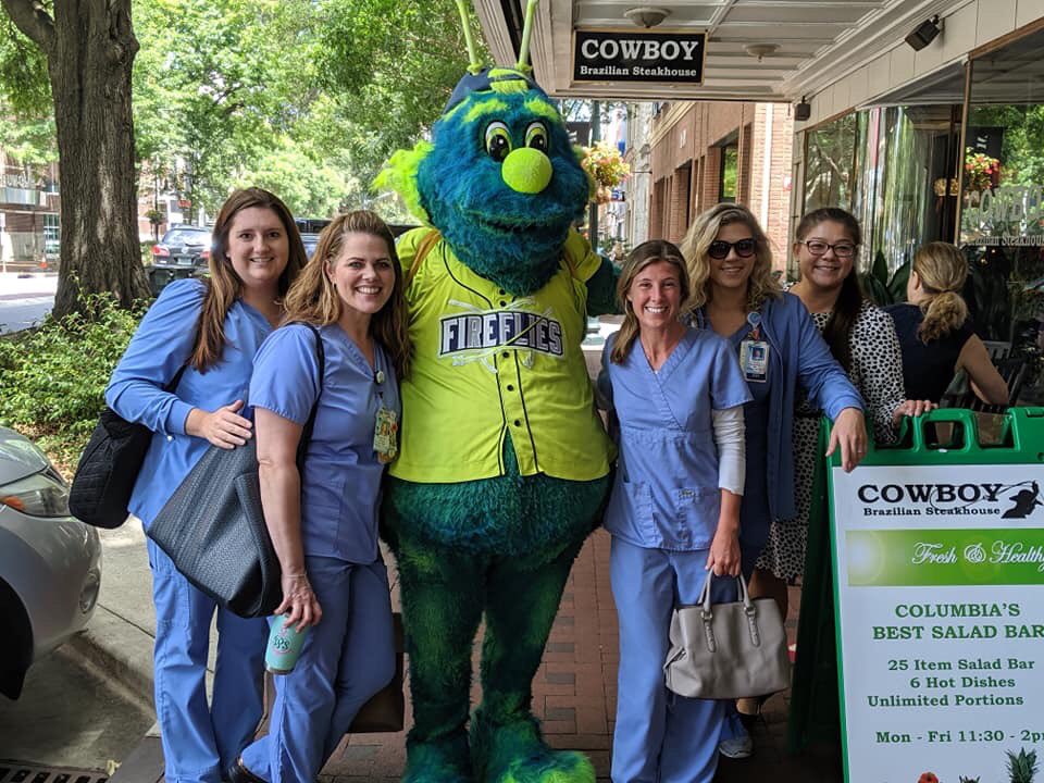 StephPittmanRN's tweet photo. Got to meet Mason today! @PalmettoHealth nurses love the @ColaFireflies https://t.co/JvZkxSMEWy