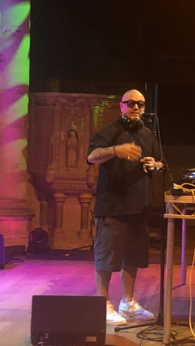Tamazi19's tweet photo. We had an absolutely bangin’ evening at church - thank you so much for the Disco vibes in #Ashford @ashfordcreate @RevelationAsh @OfficialHuey #create #createfestival #createashford with Huey @BBC6Music https://t.co/roJZVSqeMf