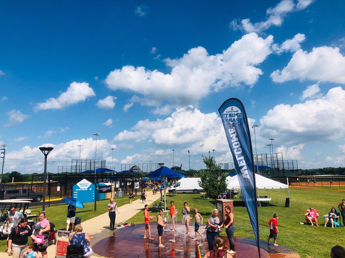 ExploreEVV's tweet photo. Day 1 of the USSSA Fastpitch Great Lakes Nationals has been packed with excitement, home runs, and awesome games! #VisitEvansville #BuiltForSports https://t.co/fhZAxsUZQW