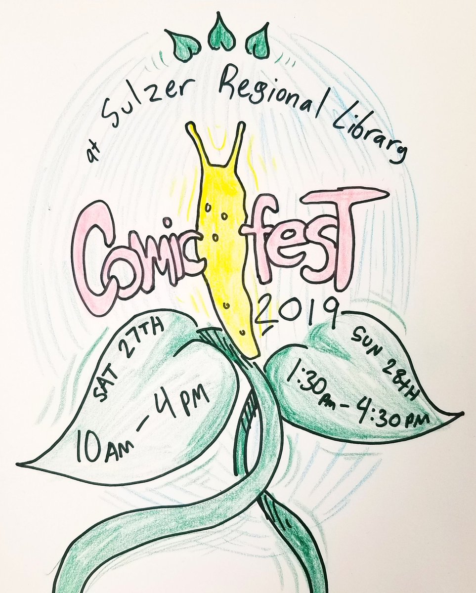 DearDearJaime's tweet photo. Do you love libraries, comics, and maybe also my art? Find me and other talented comic artists at the Sulzer Library Comic Fest!

July 27th &amp; 28th, FREE

An 8-11min walk from the Montrose, Damen, OR Western brown line stops.

#comicsfest #indiecomics #chicagopubliclibrary #cpl https://t.co/TlrTsRxz2D