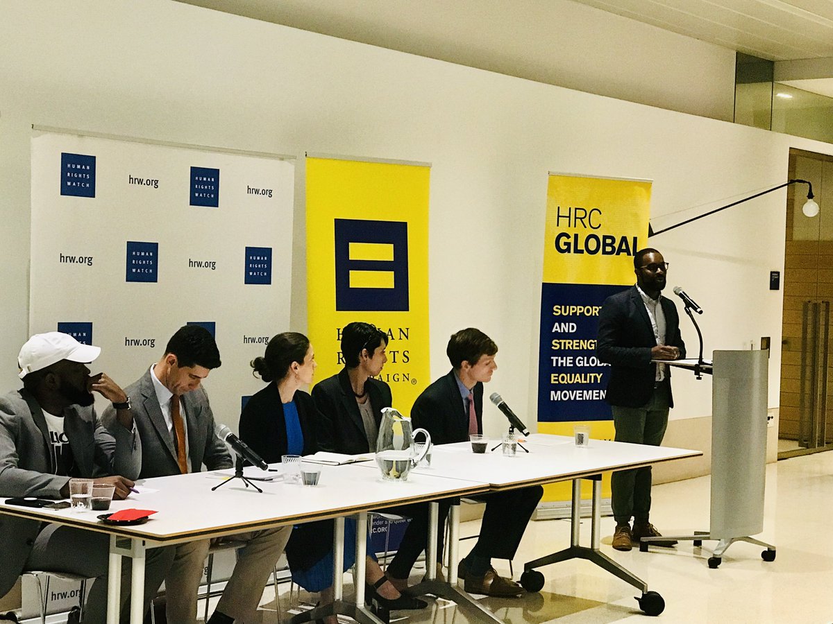 Speaker speaking at podium