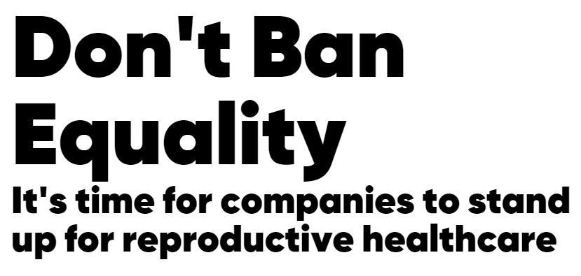 IWPCapital's tweet photo. Shame on the 120+ CEOs that have signed the inappropriately-named "Don't Ban Equality" statement.  They are either misinformed or very much in support of abortion. @SlackHQ @Stewart @okta @business @Yelp @MACcosmetics @hmusa @reddit @Square @TheBodyShop @gofundme @benandjerrys https://t.co/fqyeiBAqxC