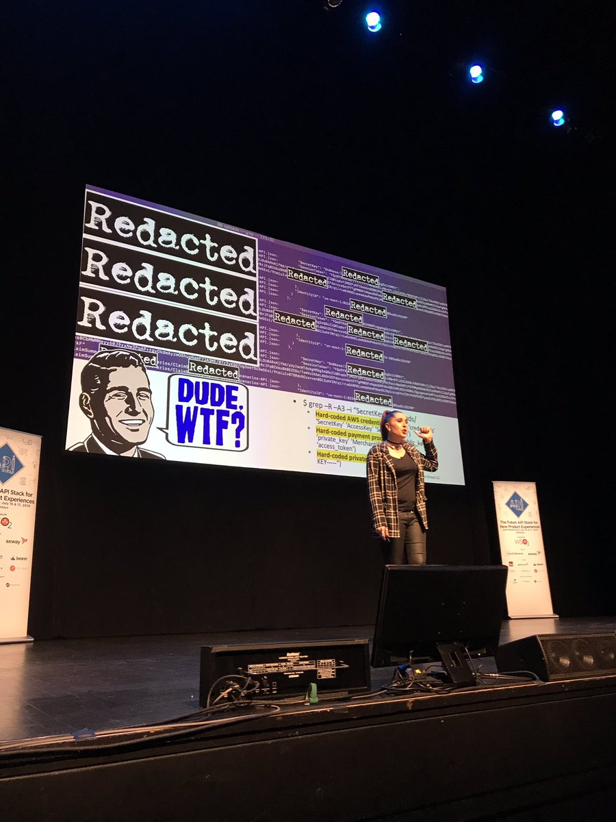 TCCurrie's tweet image. Alissa Knight sharing how EASY IT IS to hack banking mobile apps using the API documentation including blank passwords 😳😳😳. WTF Indeed. #APIDaysSF @thenewstack