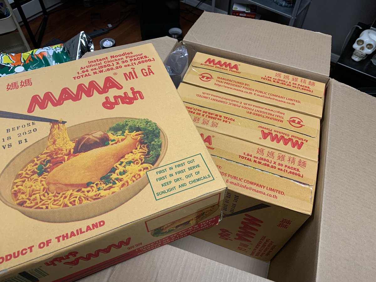 Cruzazulfan007's tweet photo. Whipped out my twitter just to show Justin @JaboodyShow the grave mistake i made when I ordered 4 Mama ramen “packs” from Amazon. If i like it im keeping em, if I dont they are Jaboody HQ bound
#WhatBrother
#Amazin https://t.co/yxEs70Pqsy