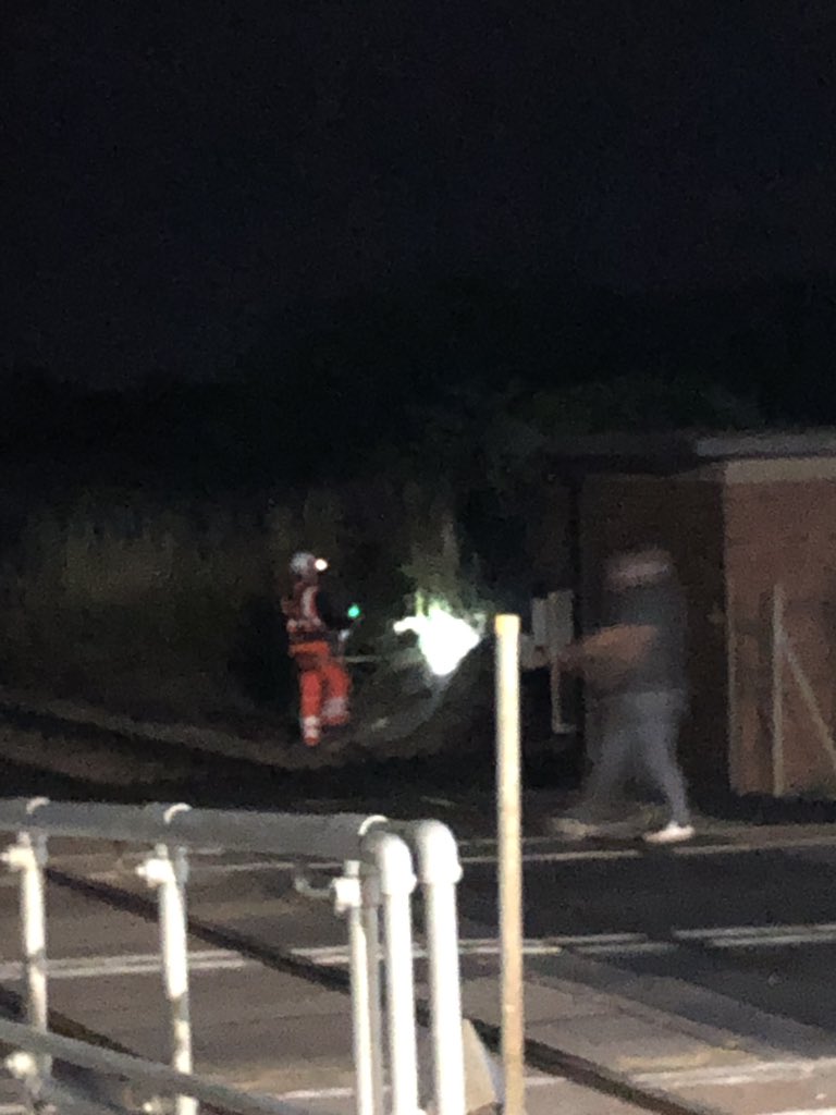 mattycg's tweet photo. @networkrail why are u cutting the grass and strumming outside my house at 12 at night!!!! Ffs why can’t this be done in the day?? https://t.co/1YOhcaxa2S