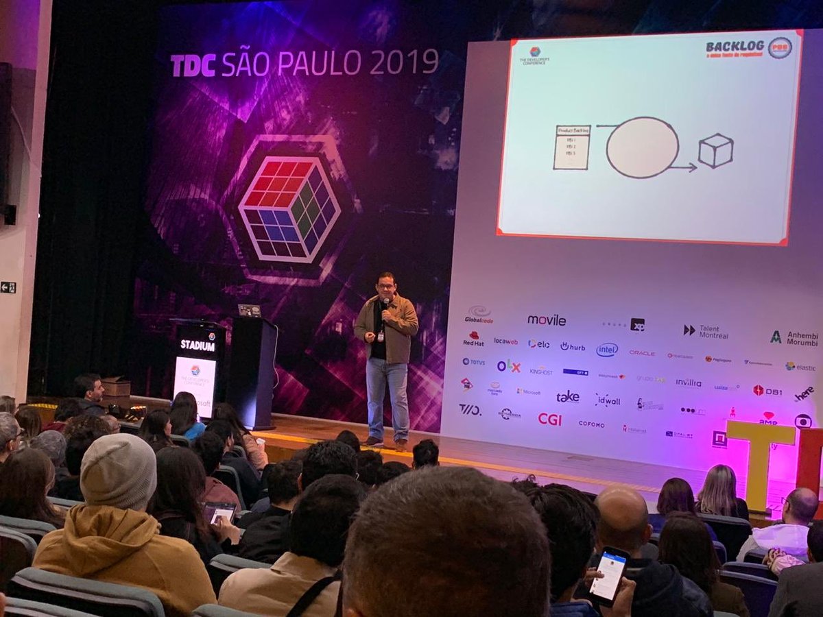 fabyogr's tweet photo. Hoje tive a honra de palestrar no #TheDevConf no palco do Stadium representando a trilha de #RequisitosAgeis com o tema -> Backlog: a única fonte de requisitos!
Segue o link da gravação da palestra para quem quiser assistir: https://t.co/8IDatlDr86
#backog #pbb #solutionsiq https://t.co/RKlSAm1sHb