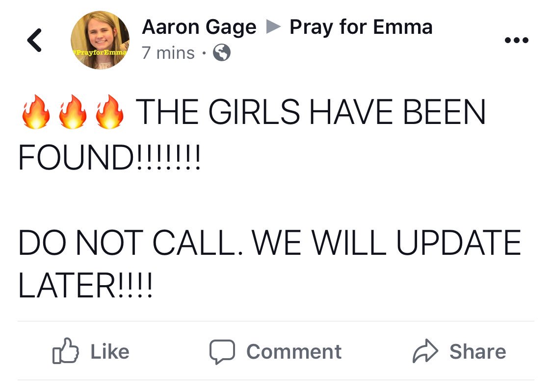 931KatyCountry's tweet photo. BREAKING NEWS!!! #prayforemma #prayforanna https://t.co/mVBVne74Hn